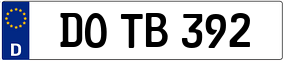 Trailer License Plate